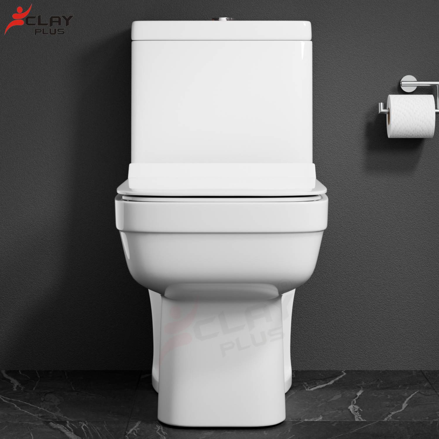 clayplus 105 Premium Ceramic Floor Mounted Toilet - Image 3