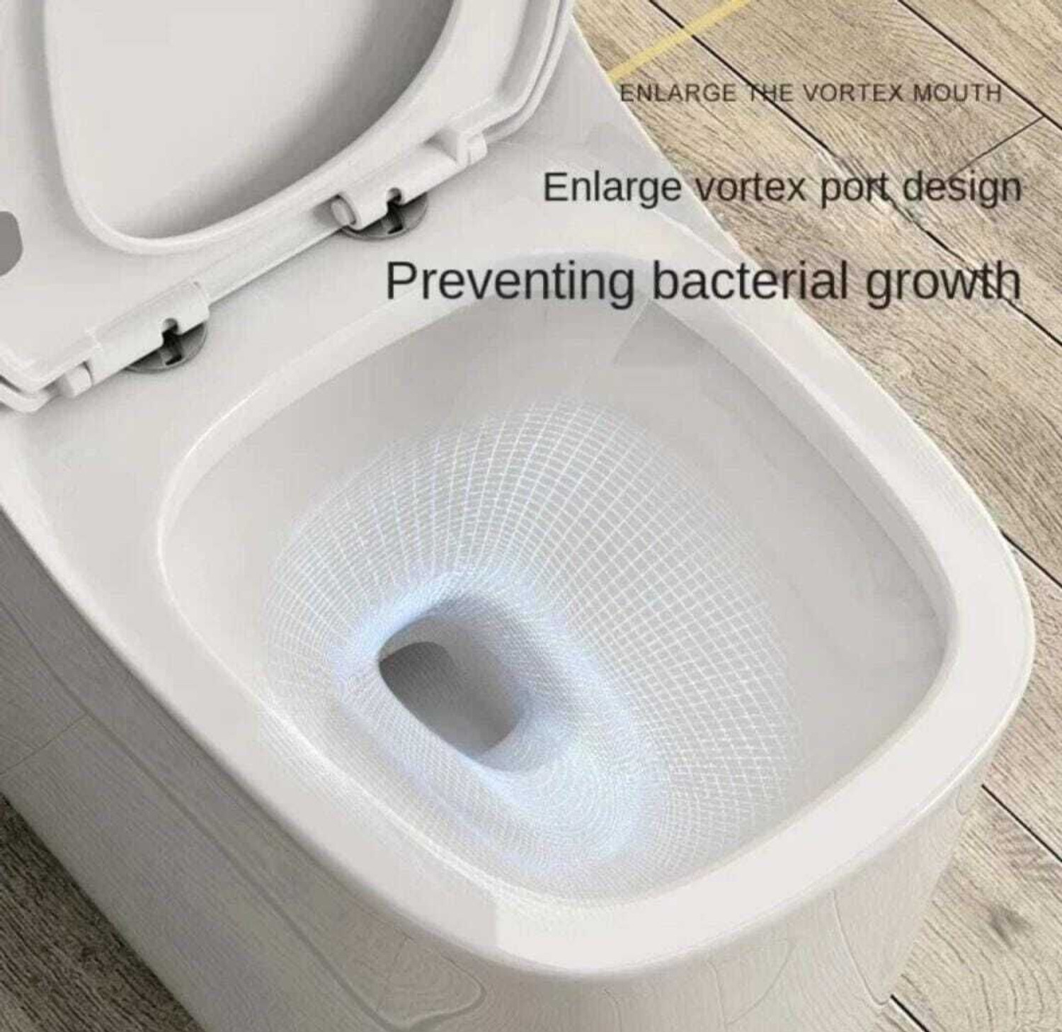 Image of clayplus 1019 - Premium Grade Ceramic One Piece Syphonic S Trap Commode / Water Closet Western Commode