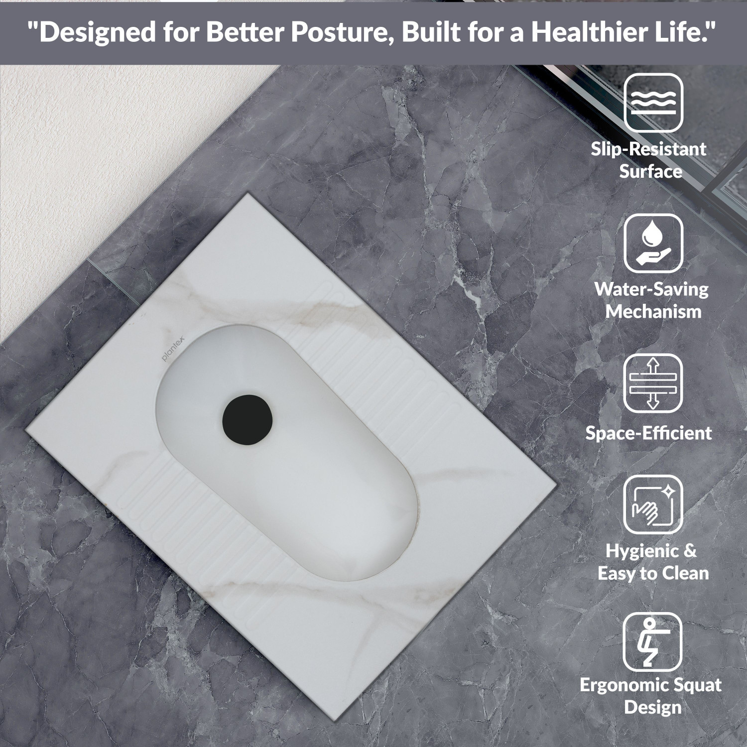 Image of Plantex Indian Toilet /Orrisa Pan for Bathroom /Commode for Toilet / Indian Toilet Pan Indian Commode