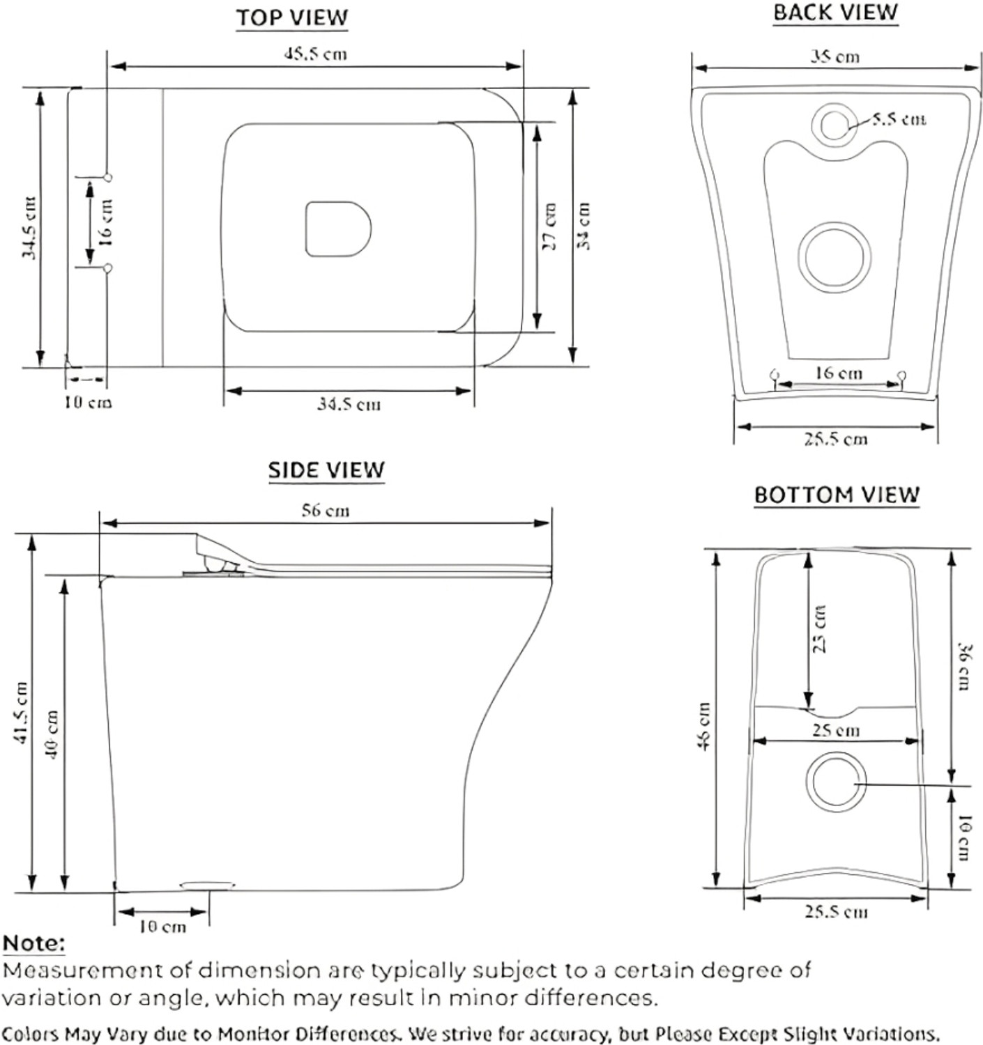 Image of Moro Flinch Italian Collection Element Western Commode for Bathroom with Inbuilt Jet | Made of Ceramic | Soft Close | Dual Flush Water Saving | Western Commode