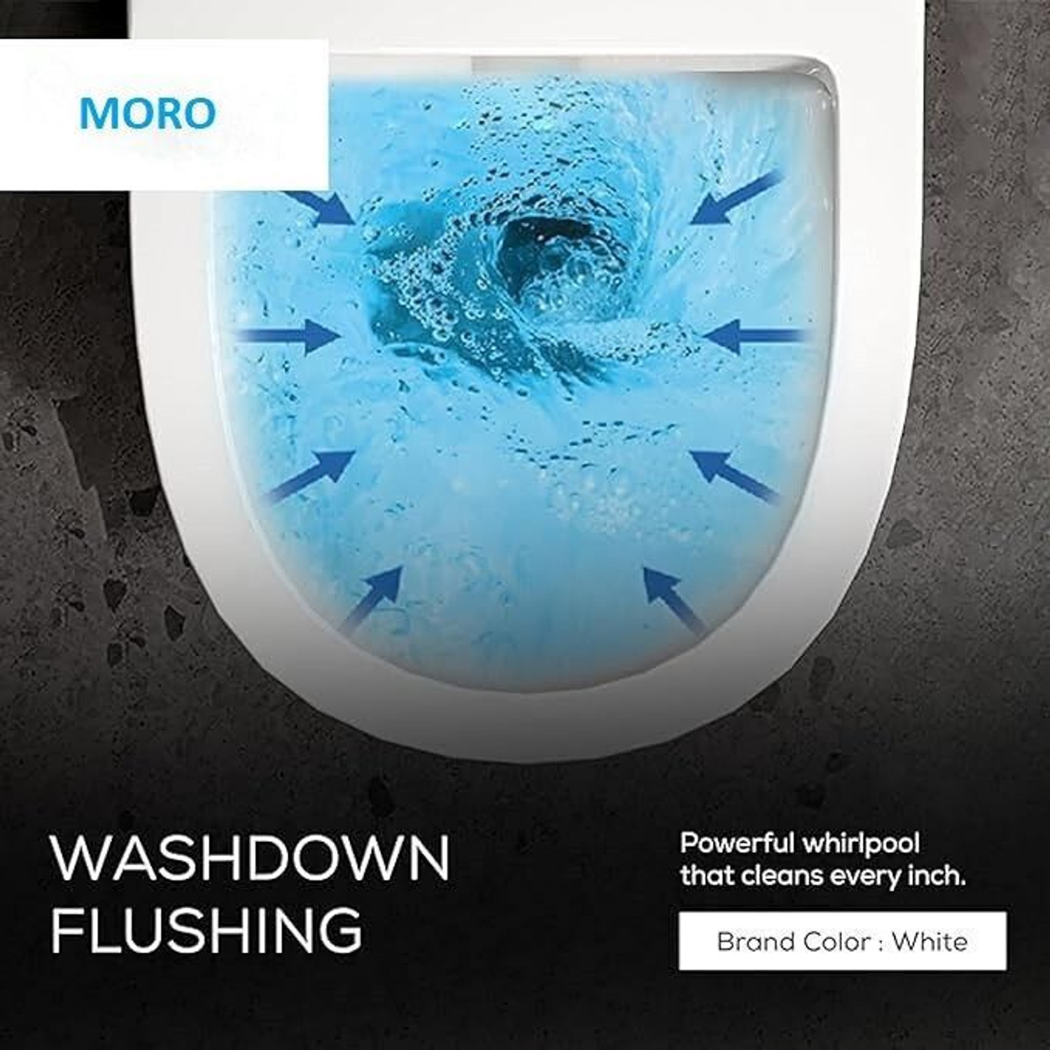 Image of Moro ENDOO Western Toilet |Water closet | Premium Commode | Anti-Bacterial Glaze white Western Commode