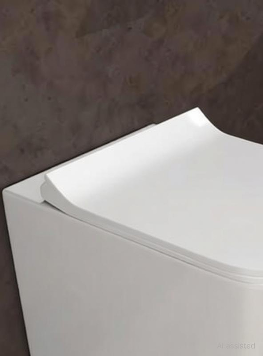 Image of Moro REVEL Rimless Flor Mounted| Anti-Bacterial Glaze | Soft Close Seat Cover (PP) | S-Trap Western Commode
