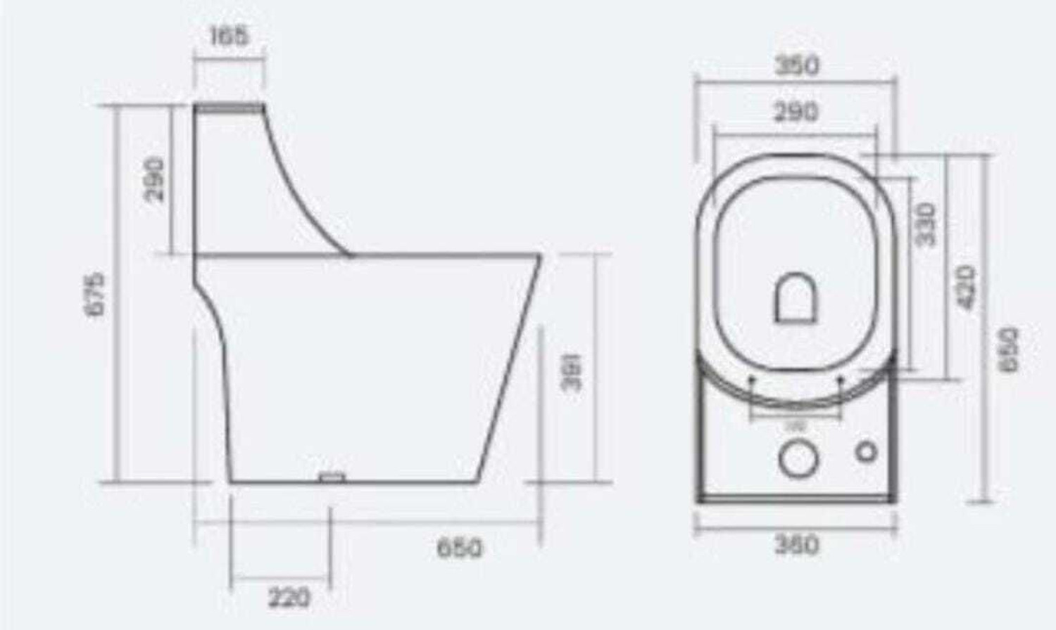 Image of clayplus 1019 - Premium Grade Ceramic One Piece Syphonic S Trap Commode / Water Closet Western Commode
