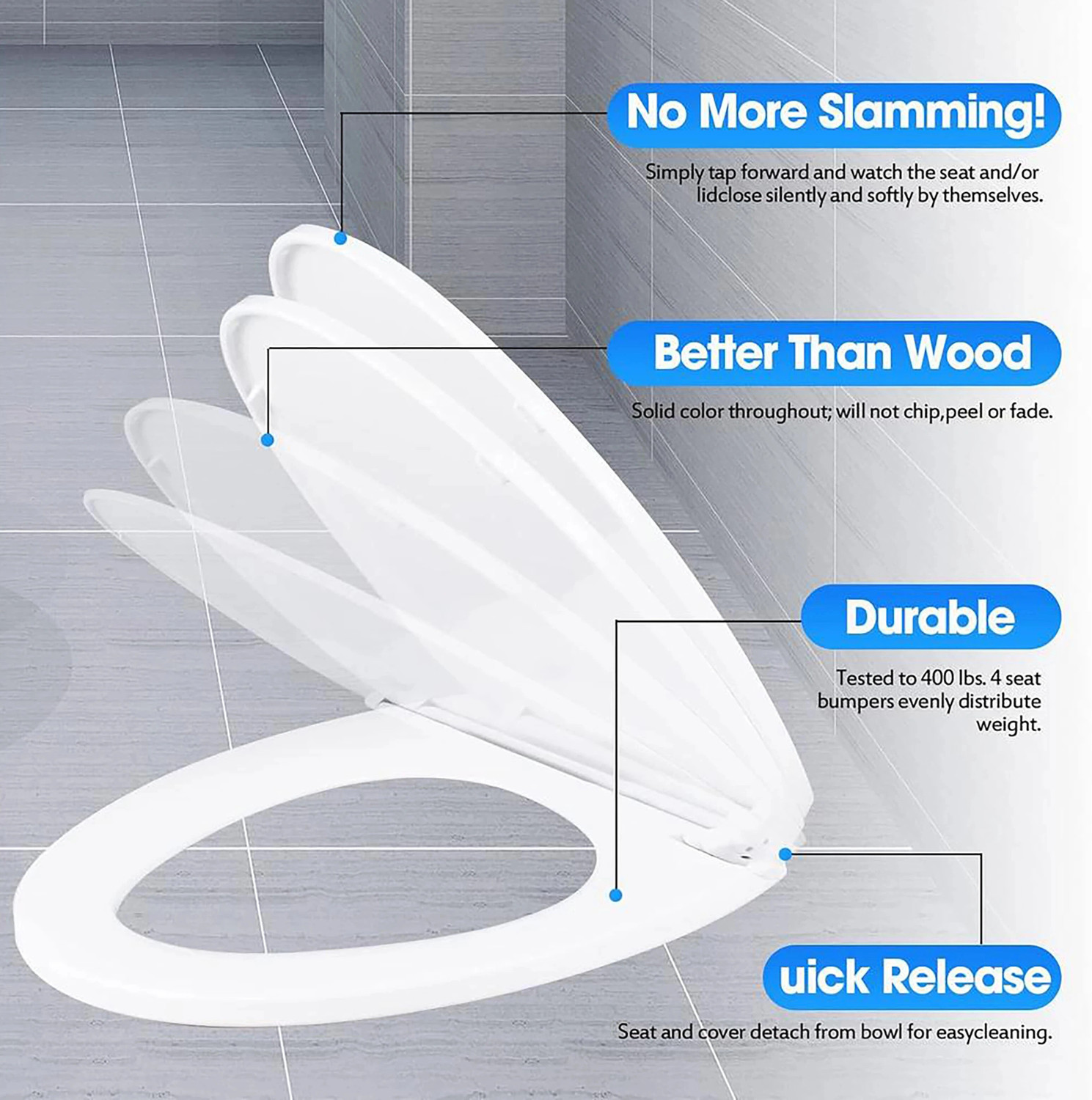 Image of Glexero European Commode Set EWC P Trap Floor Mounted Toilet Seat Western Commode