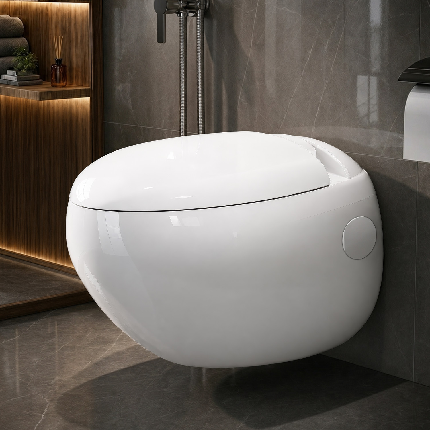 Image of Plantex Ceramic Commode for Toilet /Western Commode /Western Toilet with Soft Closing Seat (APS-773) Western Commode