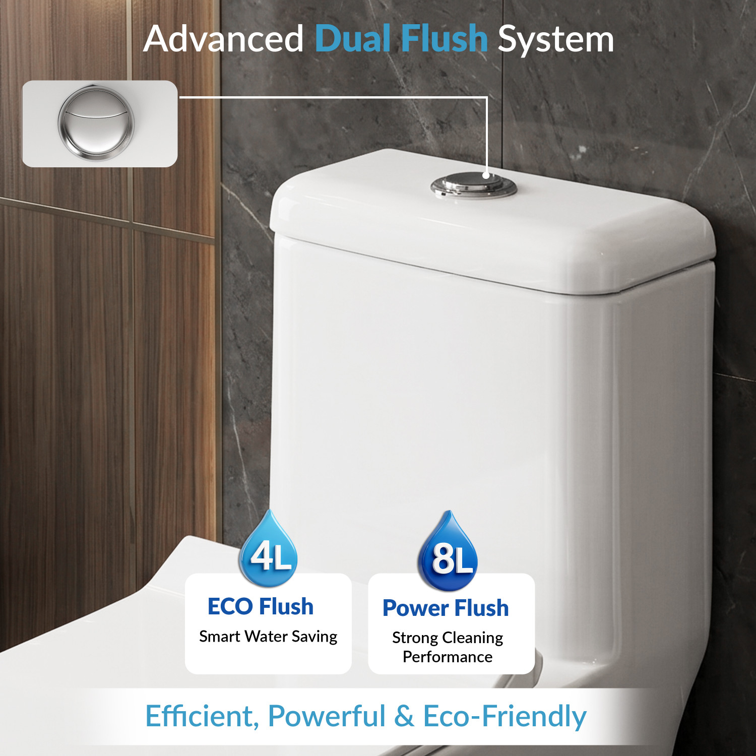 Image of Plantex Siphonic Flush System Ceramic Commode /S Trap Western Toilet with Siphonic Vacuum Flush /One Piece Western Commode With Soft Close Toilet Seat - (White, APS-1134) Western Commode
