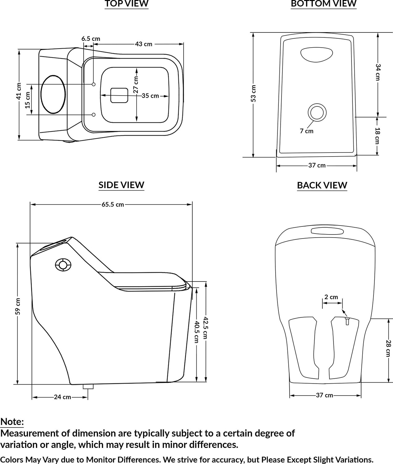 Image of Plantex Ceramic Rimless Western Toilet /Water Closet /Commode With Seat - S Trap Outlet (APS-3011) Western Commode