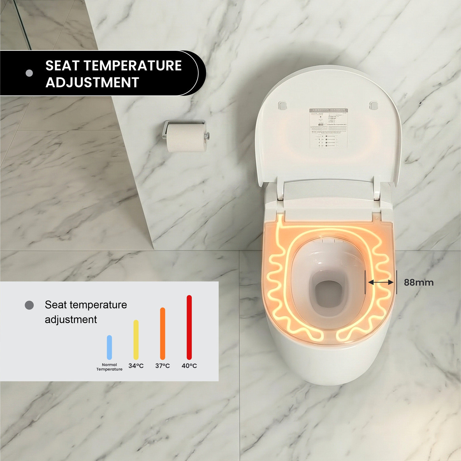 Image of Ruva SMART WATER CLOSET(COMMODE) SMRT-01 Western Commode