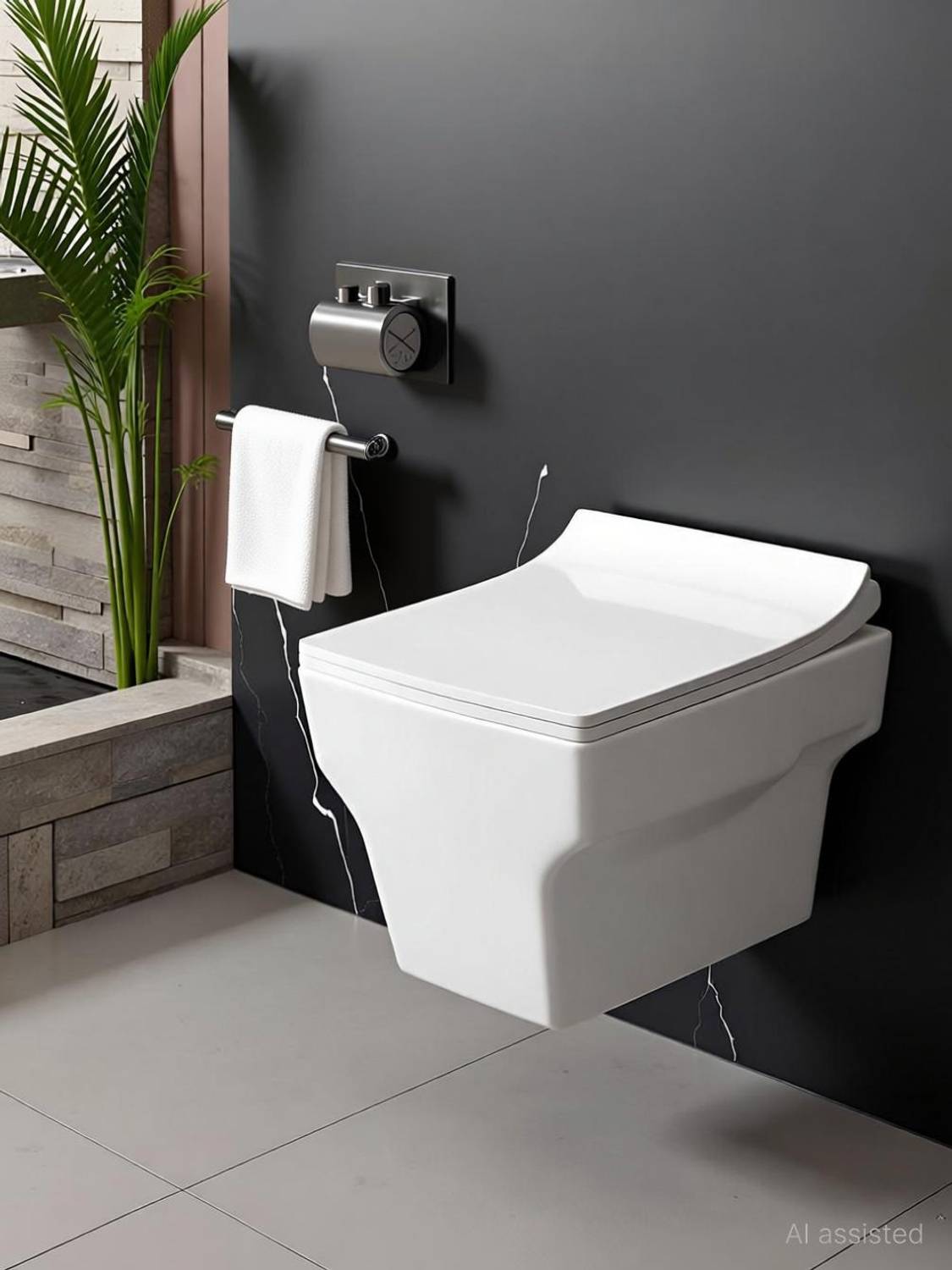 JABON BAGNO Ceramic Wall-Hung Western Commode with Soft-Close Seat, P-Trap, White at ₹2,091 (58% Off) – Flipkart