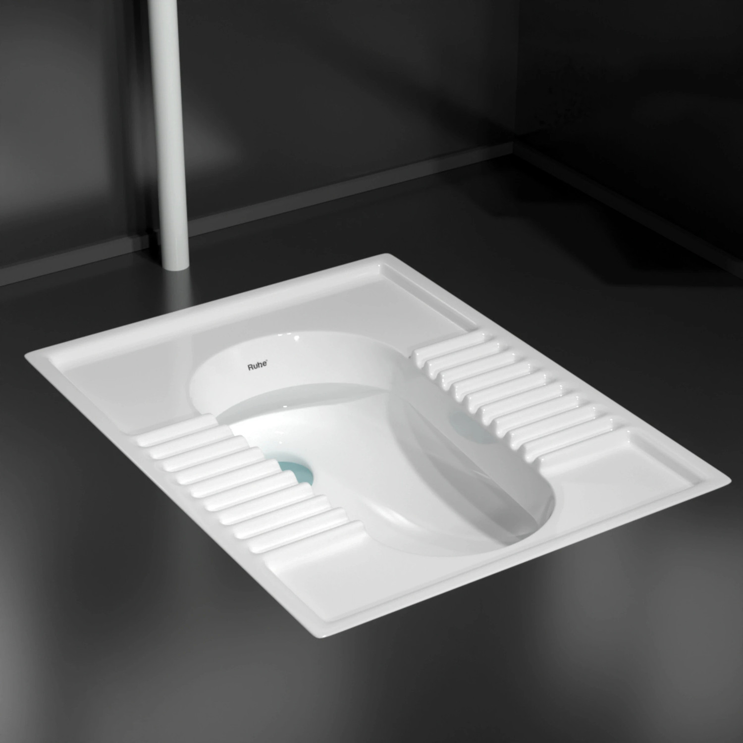 Image of Ruhe Indian Toilet Seat For Bathroom, Indian Commode (23x18x12 CM) Orrisa Pan Toilet Indian Commode