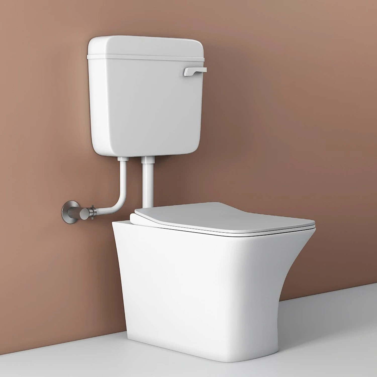 Image of Snowberry Lino S TRAP / Premium Quality Luxurious Ewc Square Floor Mounted S-Trap European Commode Set Western Commode