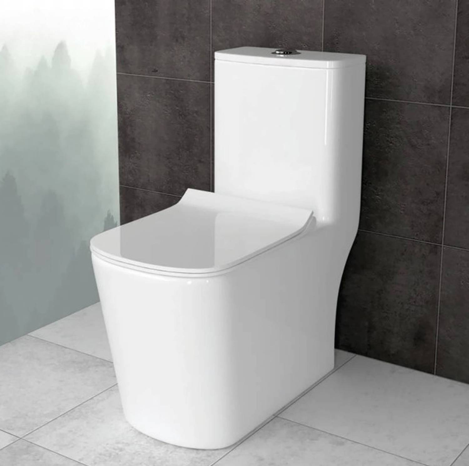 clayplus 1003 Ceramic One Piece Western Commode 9-inch Trap - Image 4
