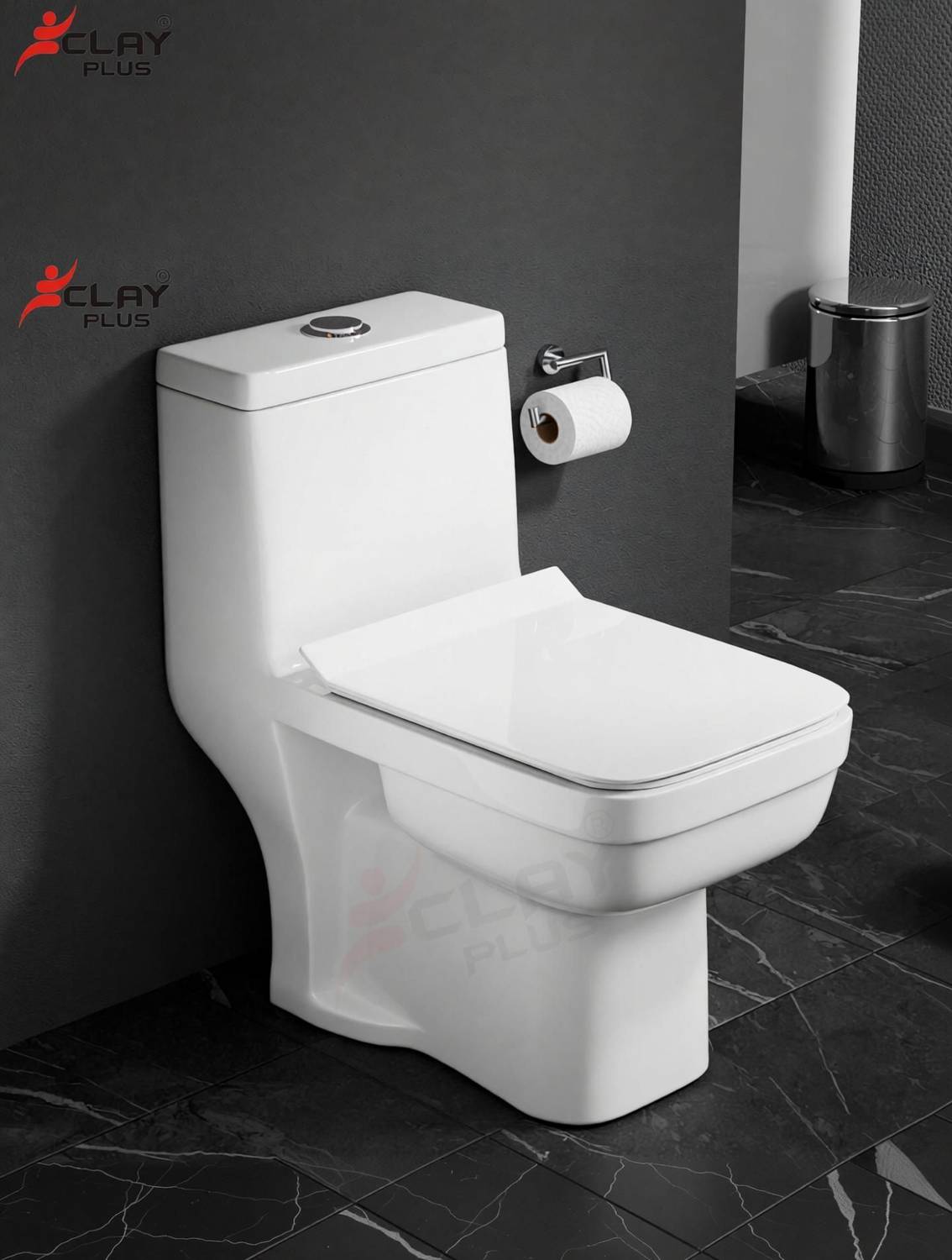 clayplus 105 Premium Ceramic Floor Mounted Toilet - Image 4