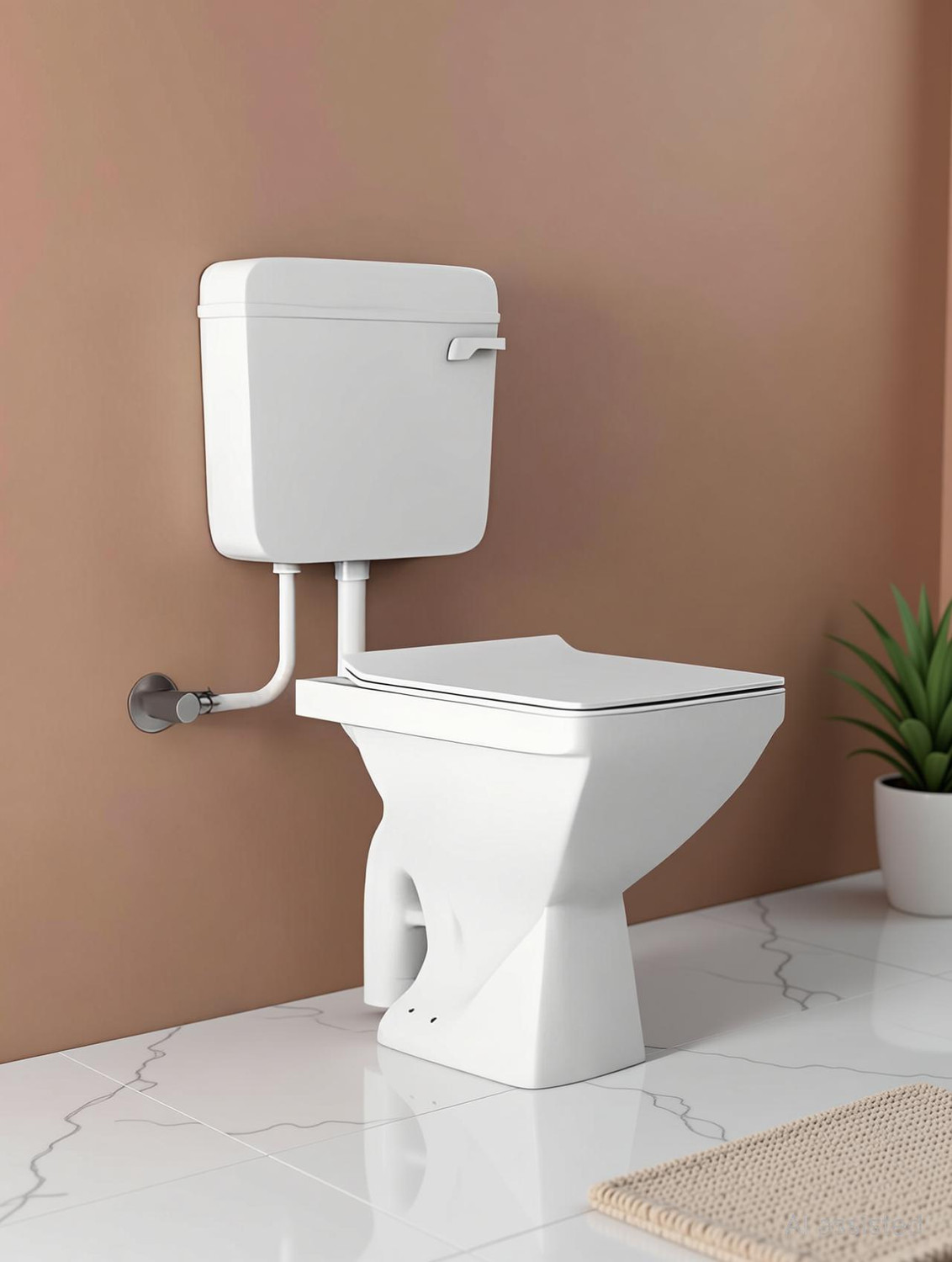 Image of Moro DR-SQ.EWC-FLUCTANK| Western Commode for Bathroom | Made For Ceramic | Floor Mounted S-Trap European Commode Set Western Commode (White) Western Commode