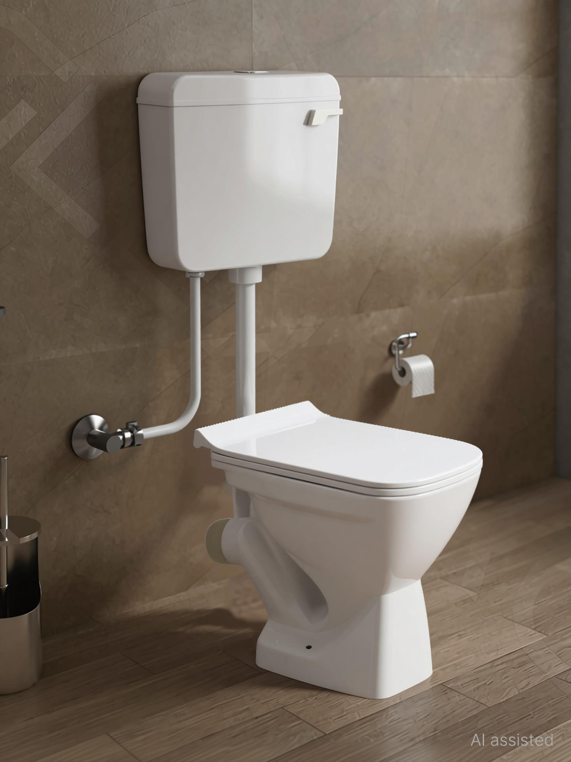 Image of Glexero Premium Quality Floor Mounted Toilet P Trap European Commode Western Commode