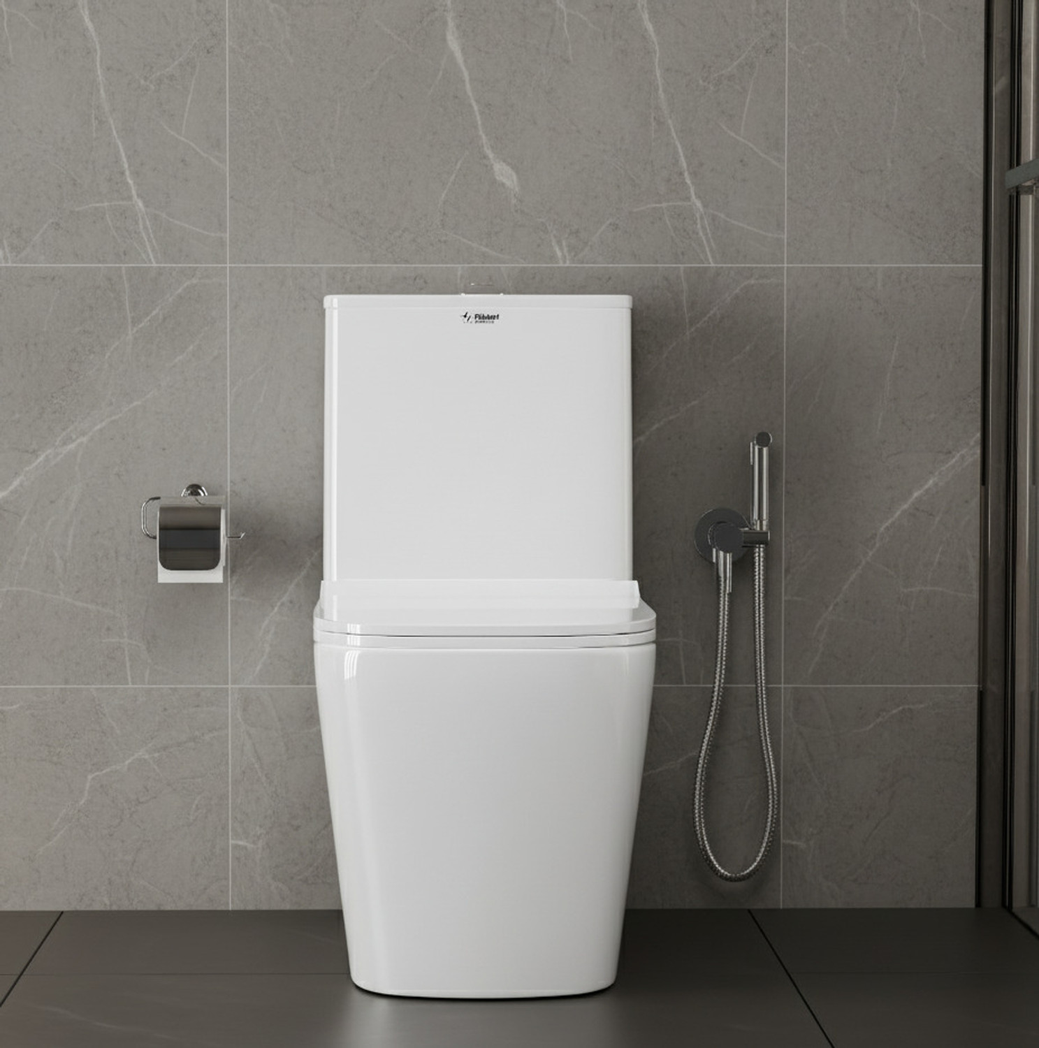 Image of Flipkart SmartBuy Ceramic One Piece Commode With Toilet Seat /Water Closet-S Trap Outlet(9 inch) duck 112 new Western Commode