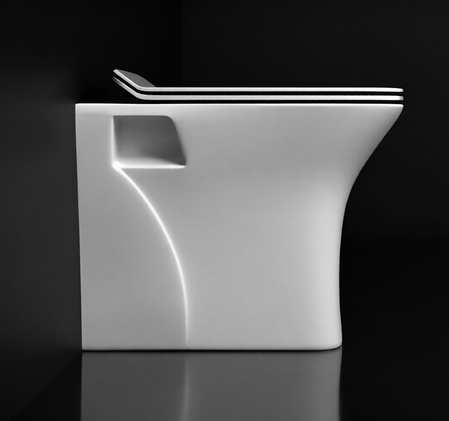 Image of Bathflow | Made of Ceramic | Soft Close | Dual Flush Water Saving | EWC | Western Commode