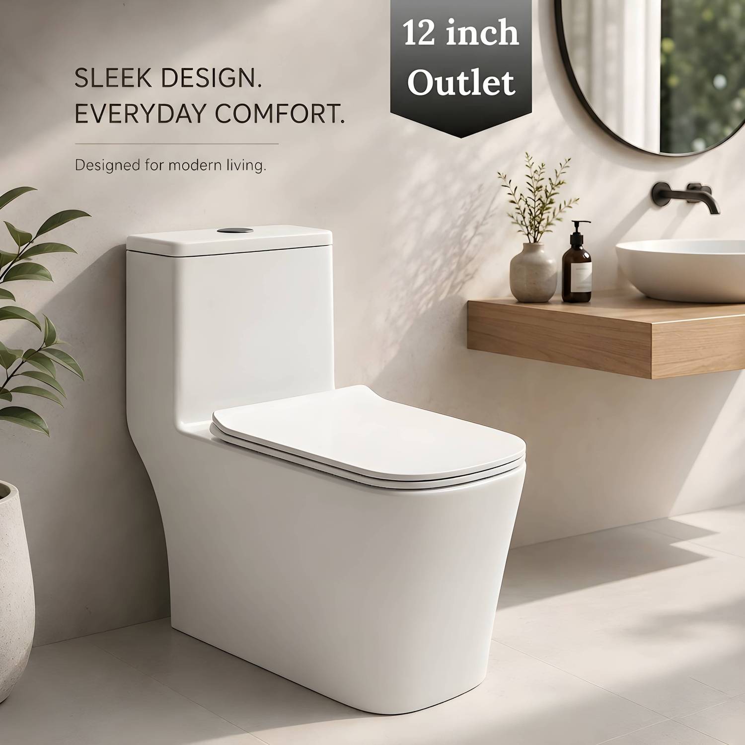 Eden S Trap 30cm OR 12 inch/ Floor Mount/ Rimless/ 6D Swirl