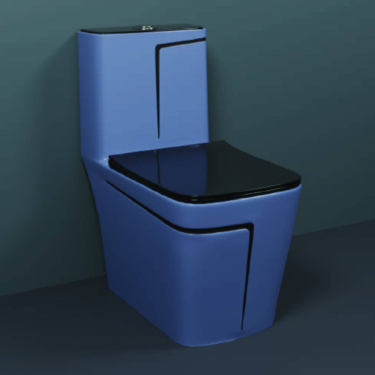 AGOEN One-Piece Western Commode | Modern Ceramic Water Closet with Soft Close Seat RM -2009 | 660L x 375W x 740H mm Western Commode