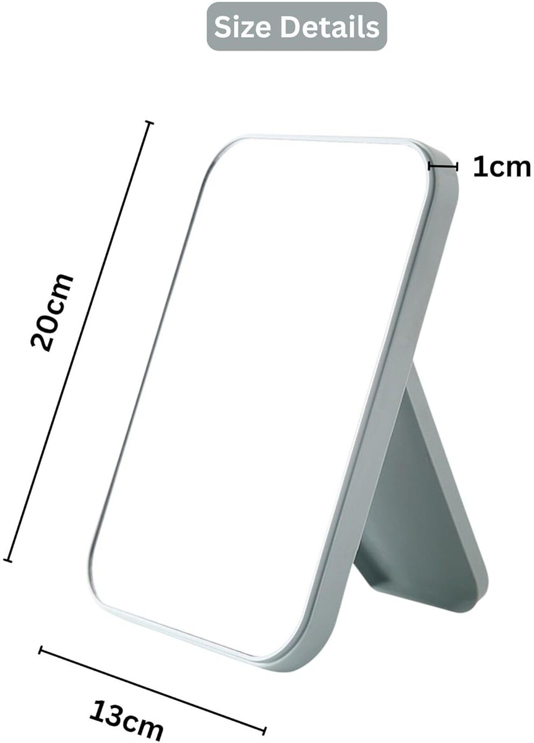 Image of Dhyankeshwer Desktop Foldable Makeup Mirror - Simple Portable Princess Square Mirror
