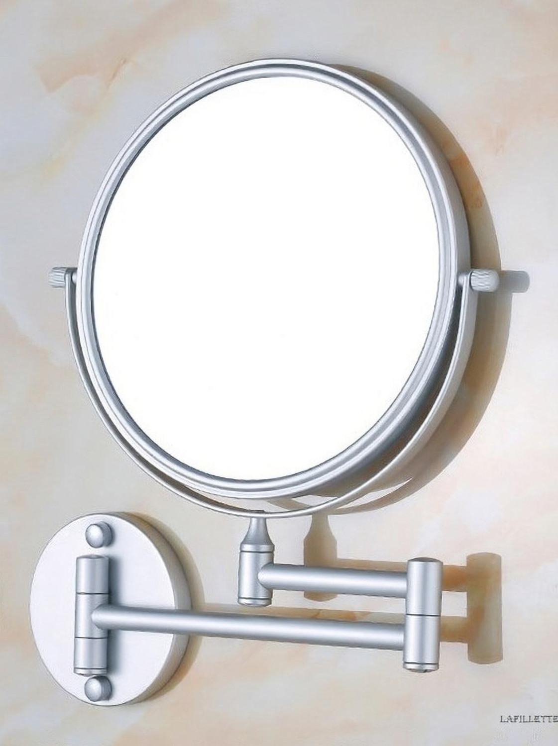 LAFILLETTE Compact Makeup Magnifier Rotating Round Mirror