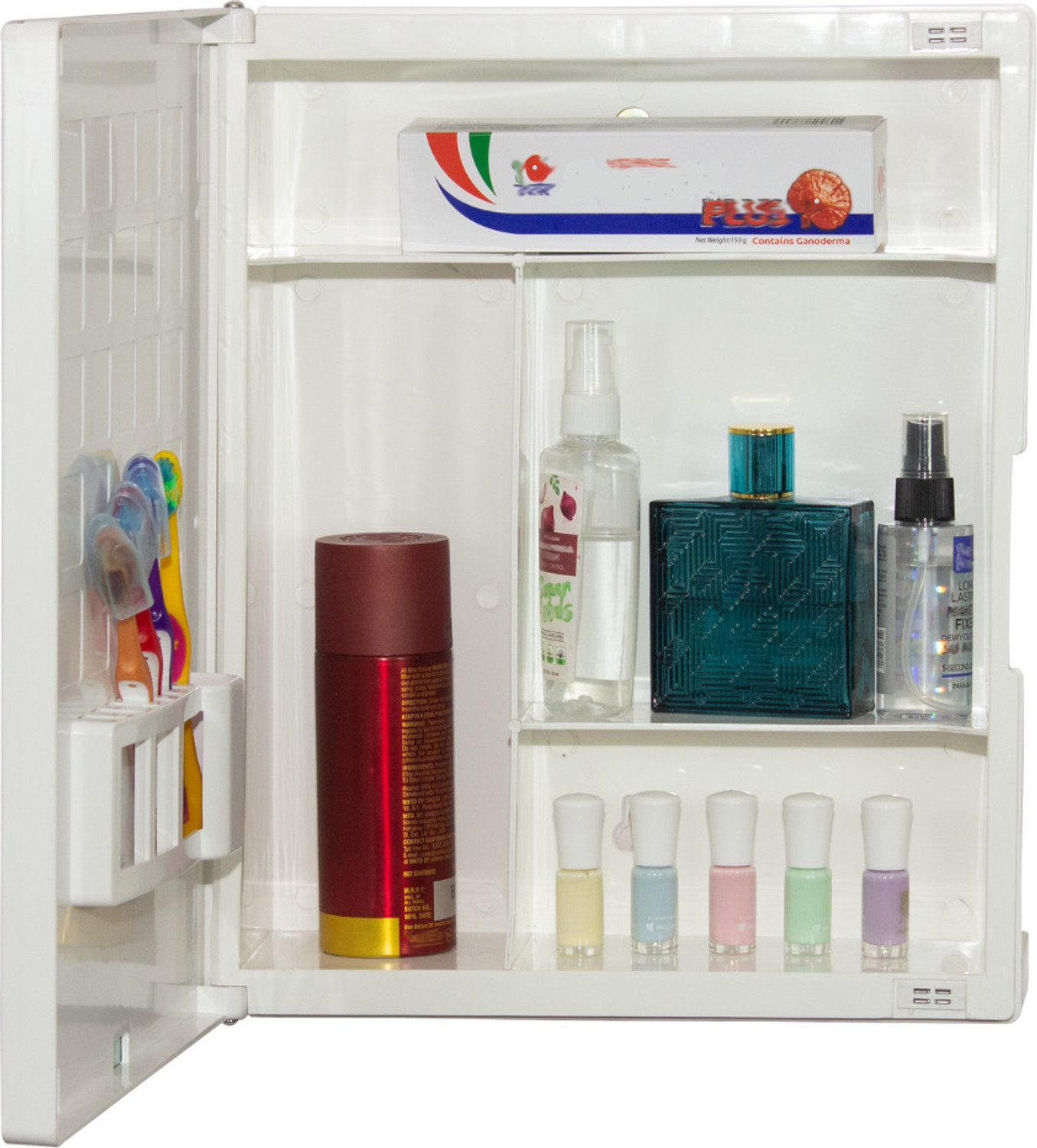 Image of CIPLA PLAST New Rich Look Mirror Cabinet For Bathroom Color White