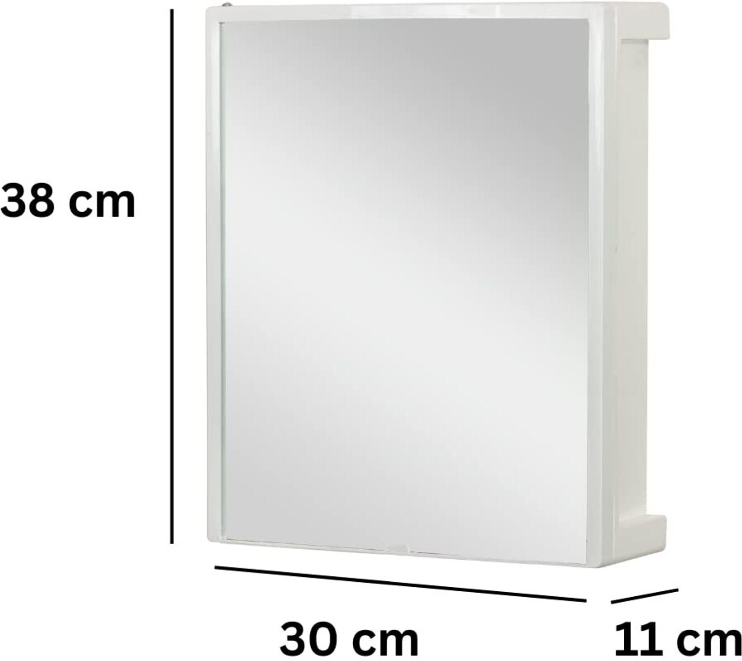 Image of CIPLA PLAST New Rich Look Mirror Cabinet For Bathroom Color White