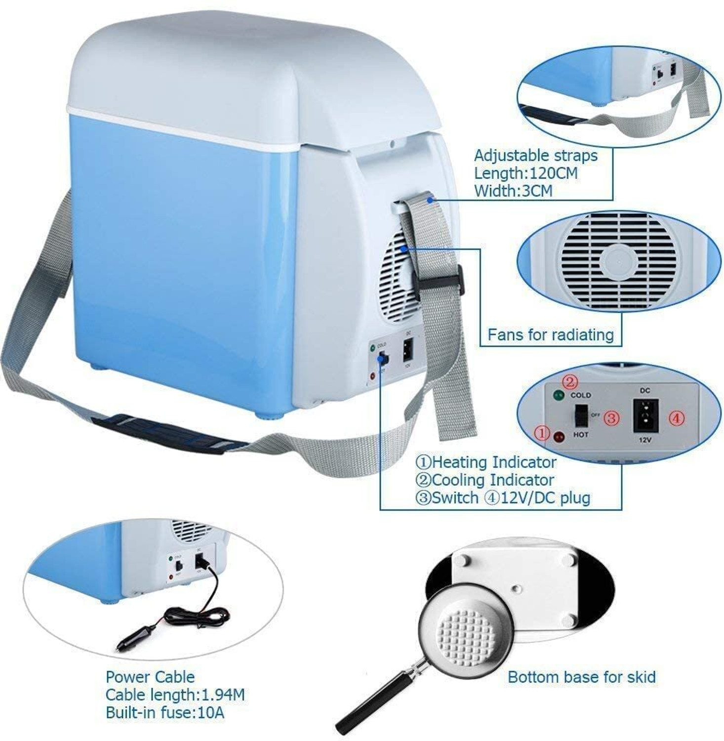 Image of TVENTERPRISE mini car refrigerator Refrigerator Compressor