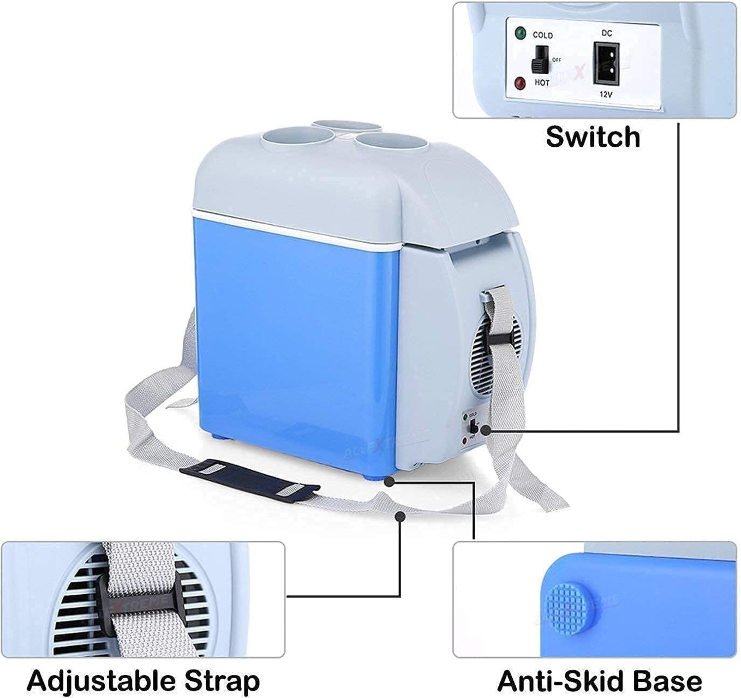 Image of TVENTERPRISE mini car refrigerator Refrigerator Compressor