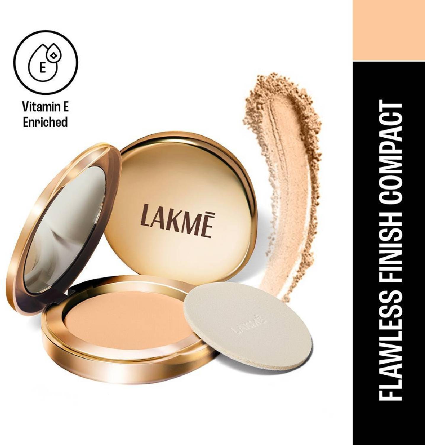 Lakmé 9to5 Powerplay Matte Compact, Control Formula, With Vitamin E Compact