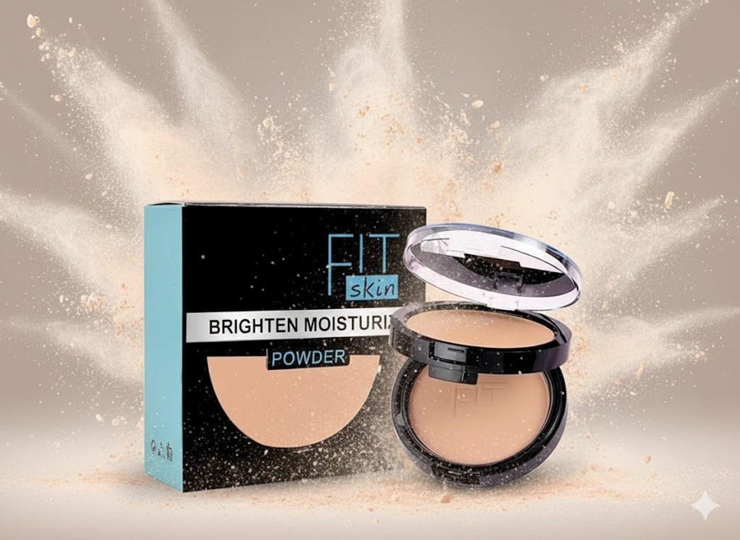 Image of SEUNG 2 In 1 Shimmery & Matte Compact Powder Absorbs Oil From Skin Compact