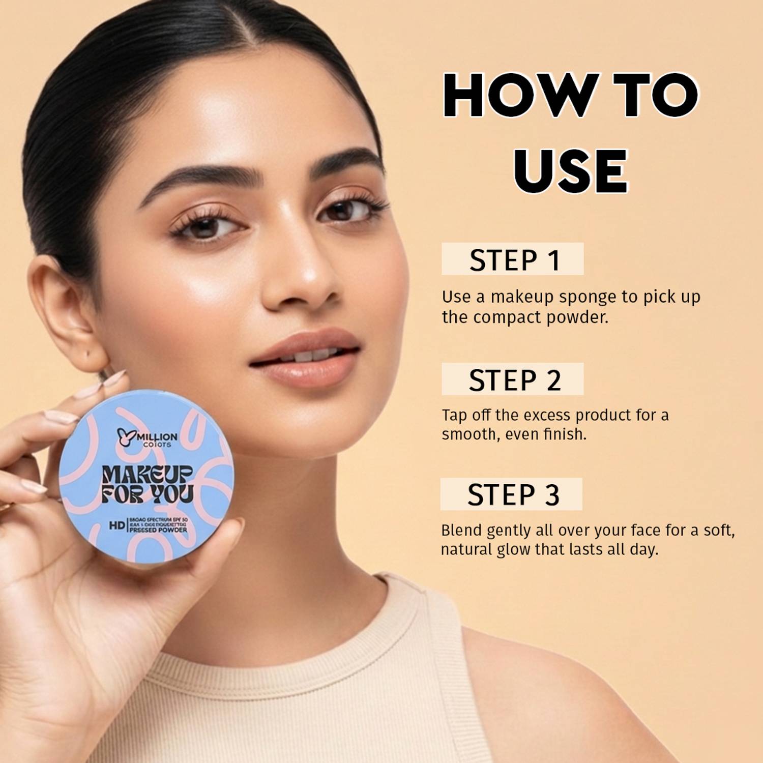 【miii】Powder Wash & Sun Protector Million Colors Compact Powder SPF 30 UV Protection | Pore