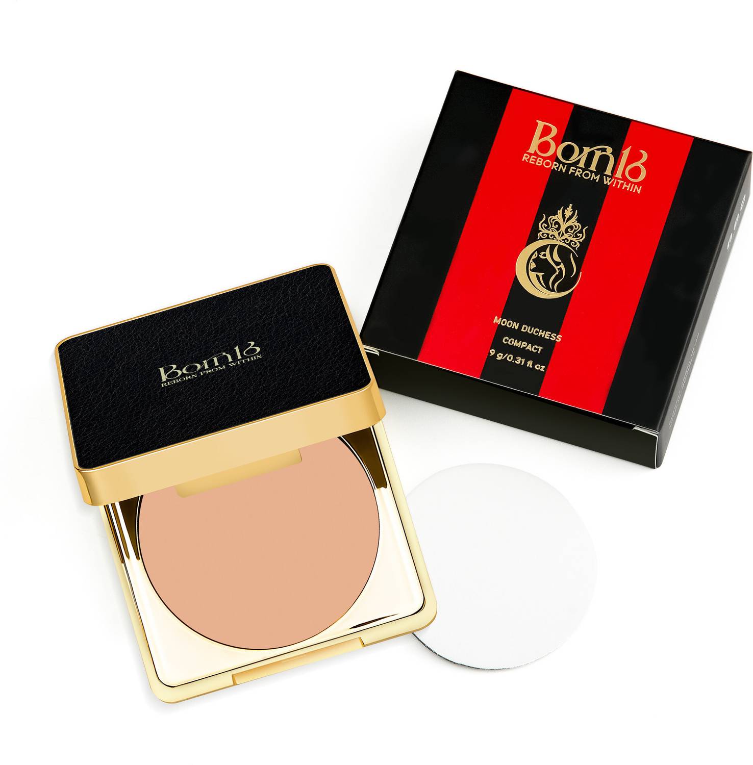 Born16 Moon Duchess Velvet Hydrolock Compact Powder Compact