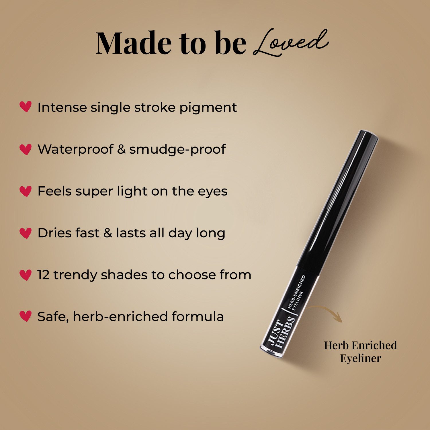 Image of Just Herbs On-The-Go Beauty Trio Pack (Compact, Eyeliner, Lip & Cheek Tint) Compact