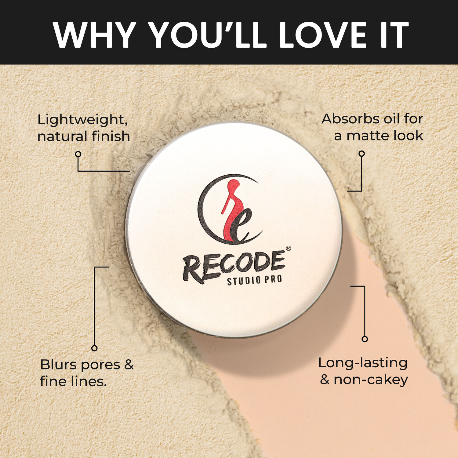 Image of recode Set & Forget Translucent Setting Powder Compact