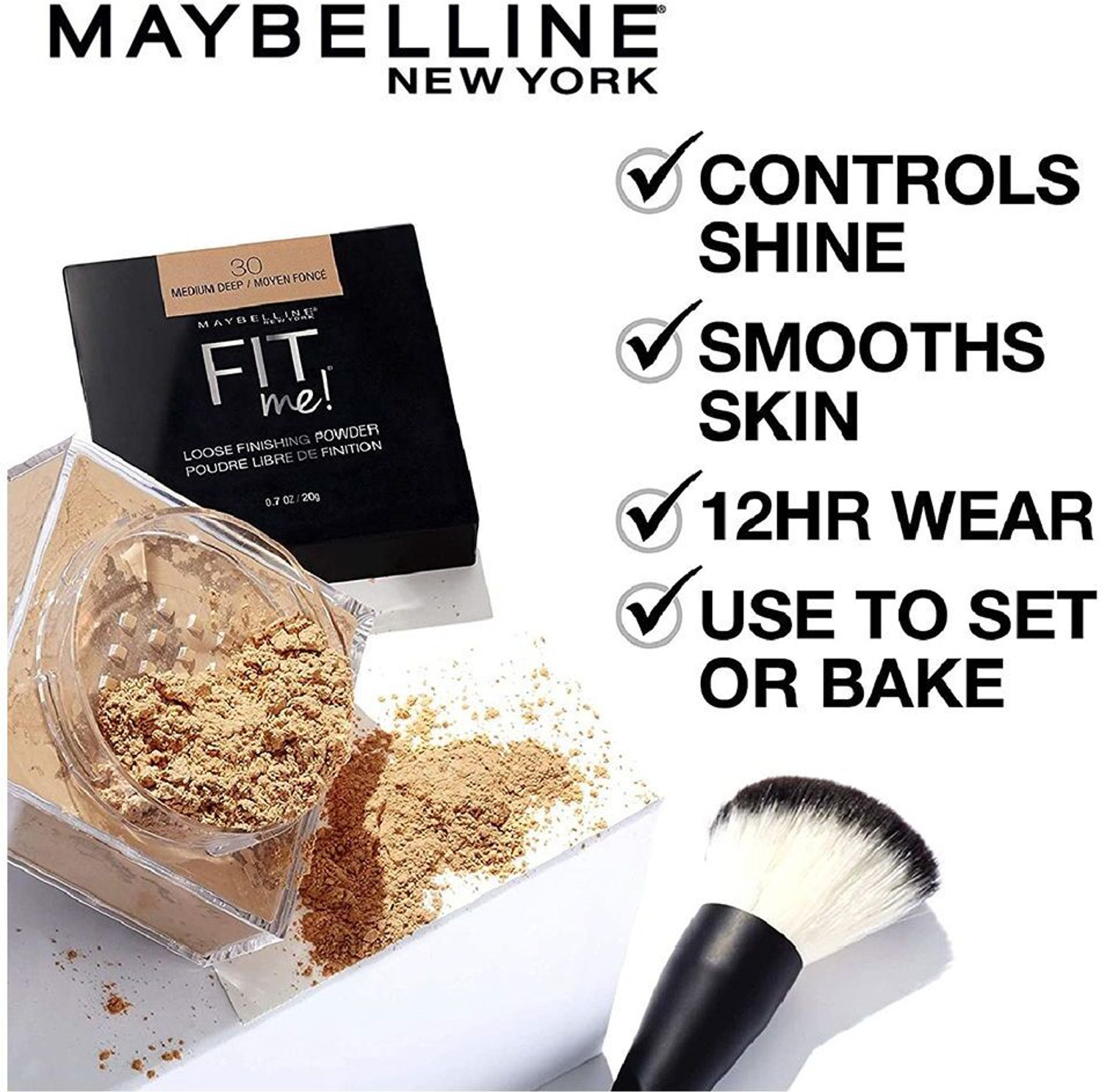 Image of MAYBELLINE NEW YORK Fit Me Loose Finishing Powder Compact
