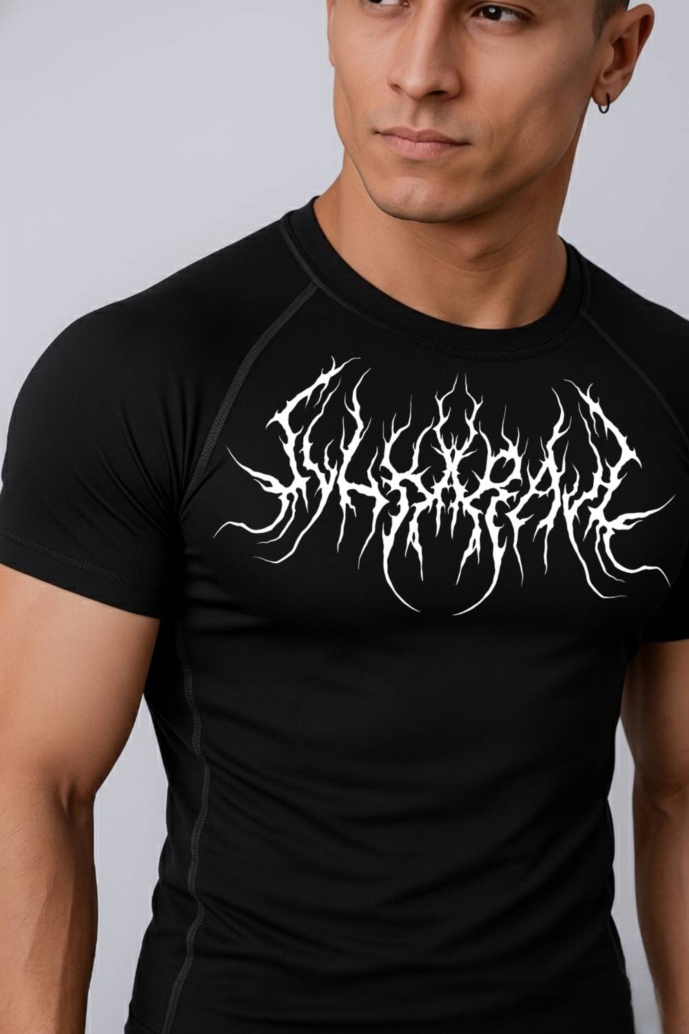 Gym Hound Men Boat Neck Black T-Shirt - Image 5