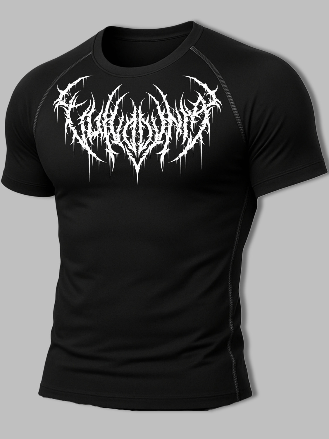 Image of Gym Hound Graphic Print Men Round Neck Black T-Shirt