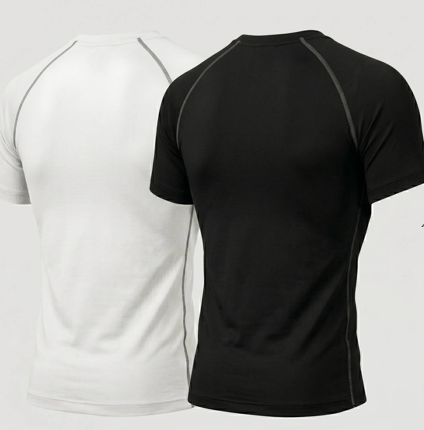 PREDAX Men Black, White T-Shirt Pack of 2 - Image 2