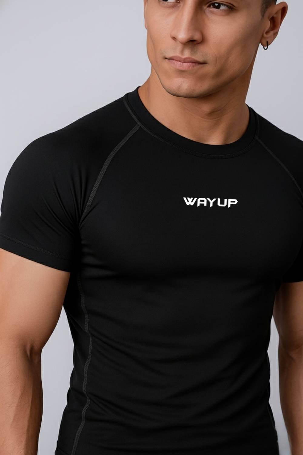 Gym Hound Black Boat Neck T-Shirt - Image 5