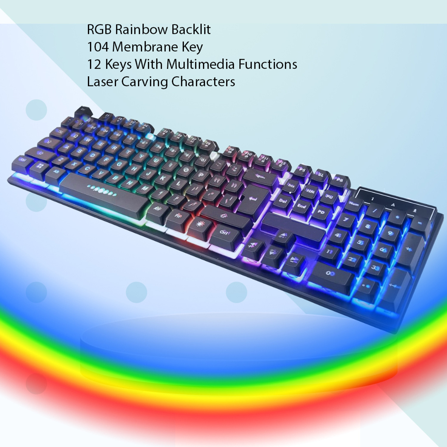Image of ENTWINO 4 in 1 Gaming Combo, RGB Keyboard, Mouse & Headphone Set, Free Mousepad Combo Set Designed for Gaming