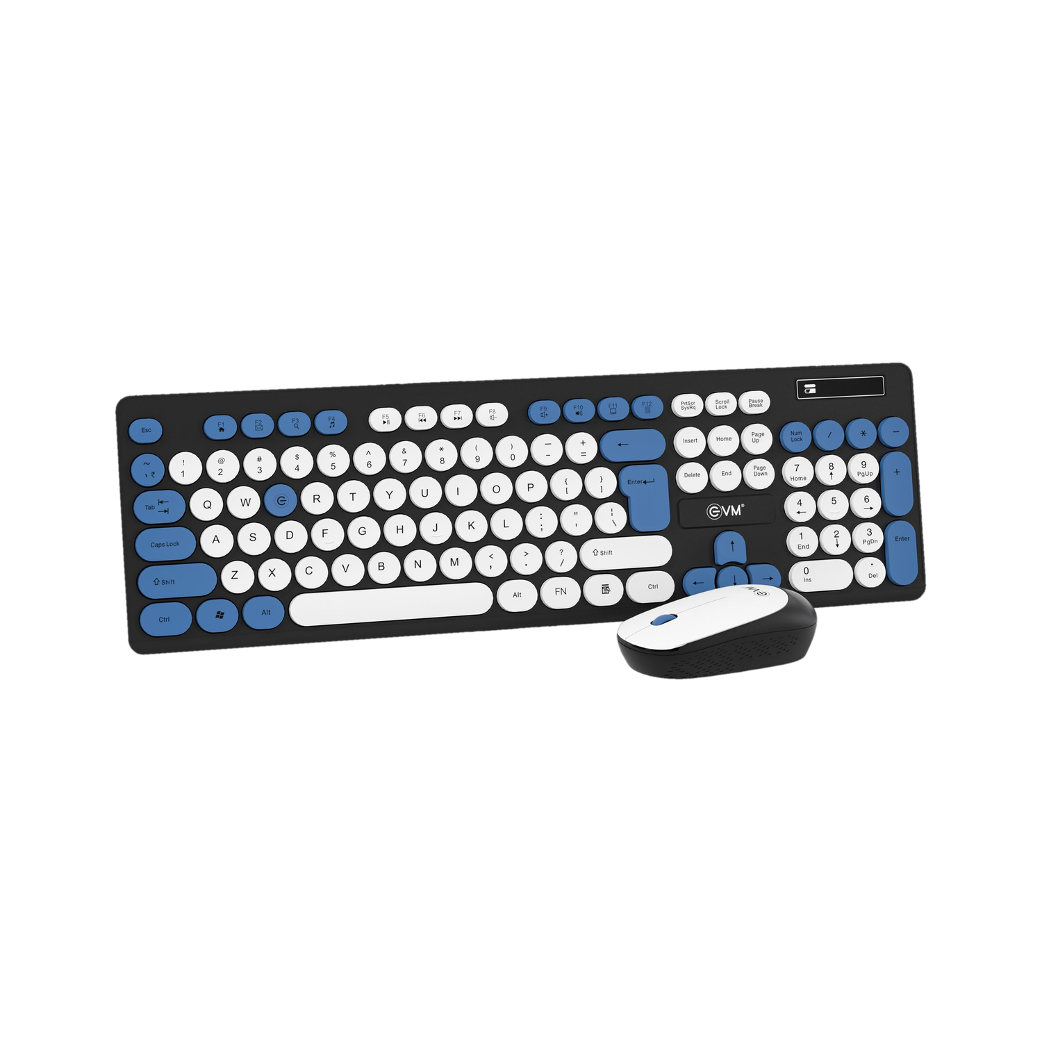 EVM WLKM-045 Wireless, Bluetooth Standard Laptop Keyboard Compatible with Desktop, iPad, Laptop, Mac, Tablet