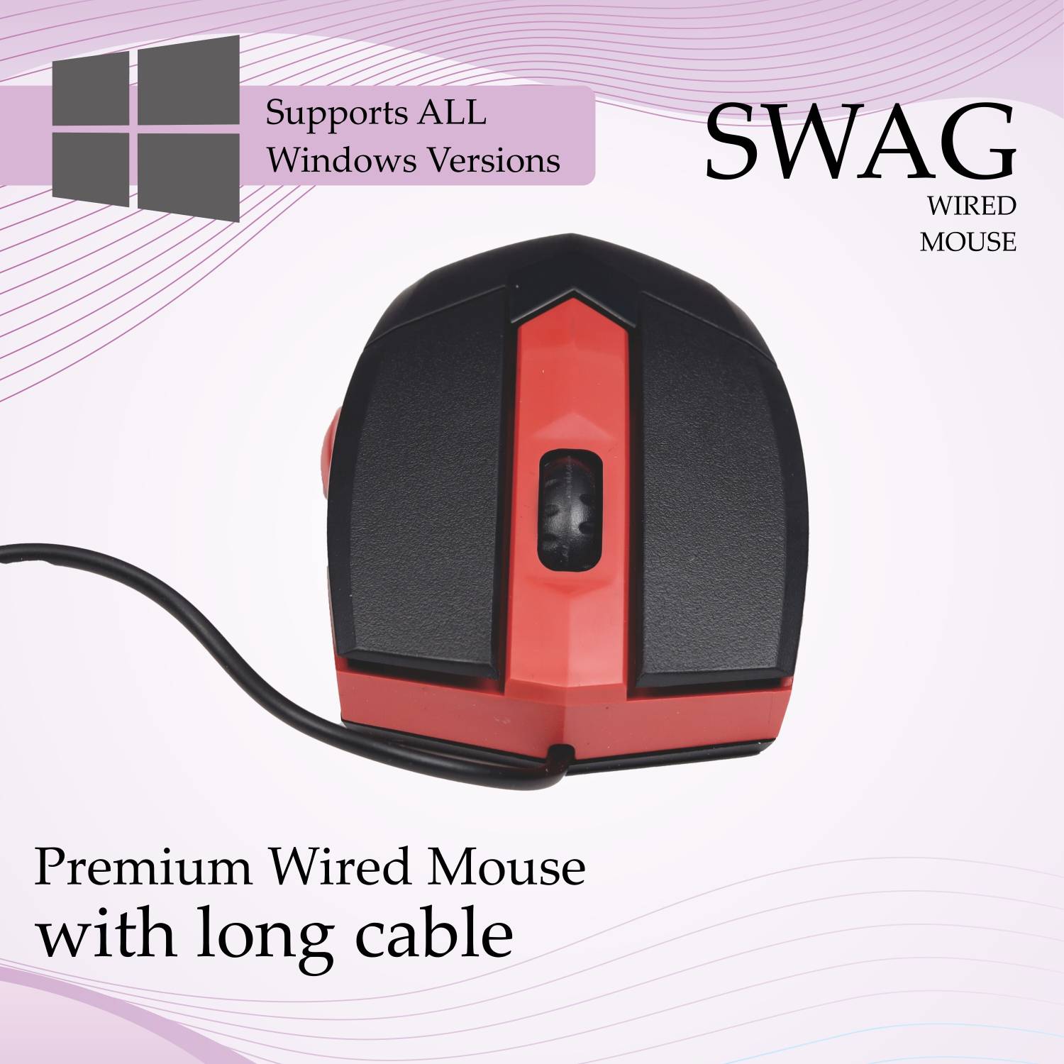 zebion K500 Wired Keyboard + Swag Wired Mouse Wired USB Standard Desktop Keyboard Compatible with Desktop, Laptop, Mac Easy to Use,Plug and Play,Quick, Comfy Durable body - Image 2