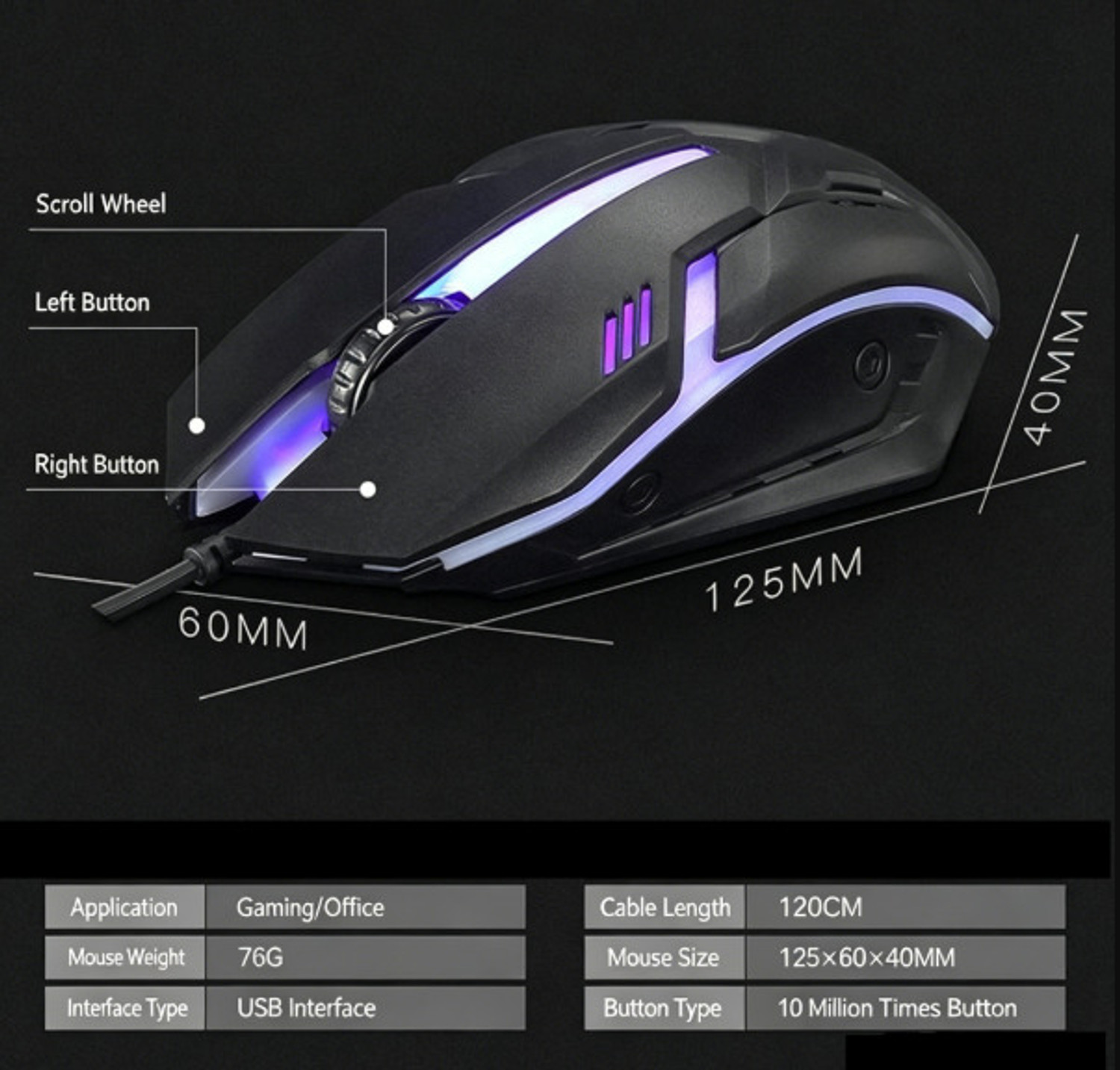 Image of jaivix Combo - Keyboard , RGB Gaming Mouse, Mouse Pad, 4-Port Hub, and Type-C OTG Combo Set