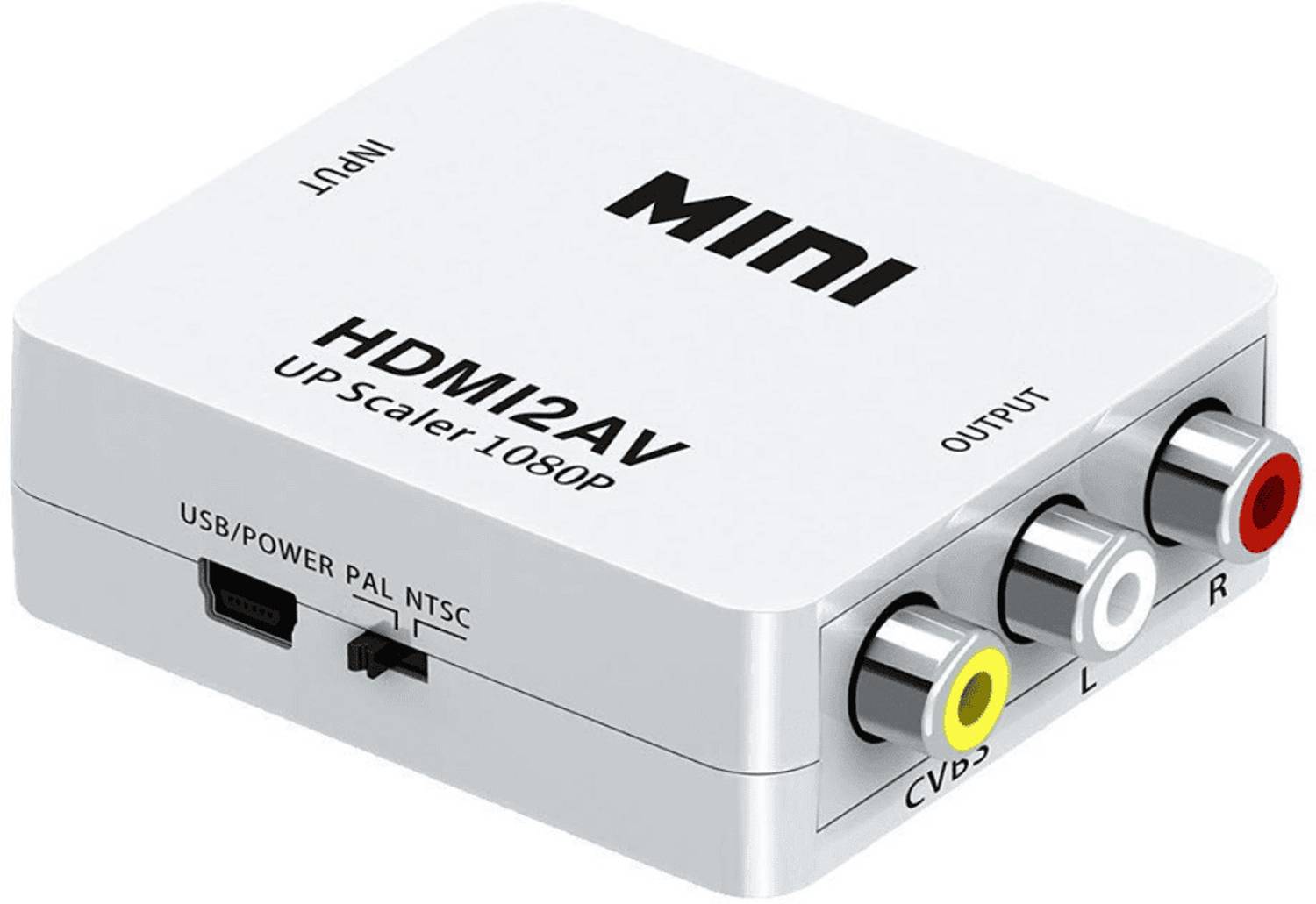 TECHSUPPORT HDMI to AV, 1080P HDMI to AV Audio Converter Supports