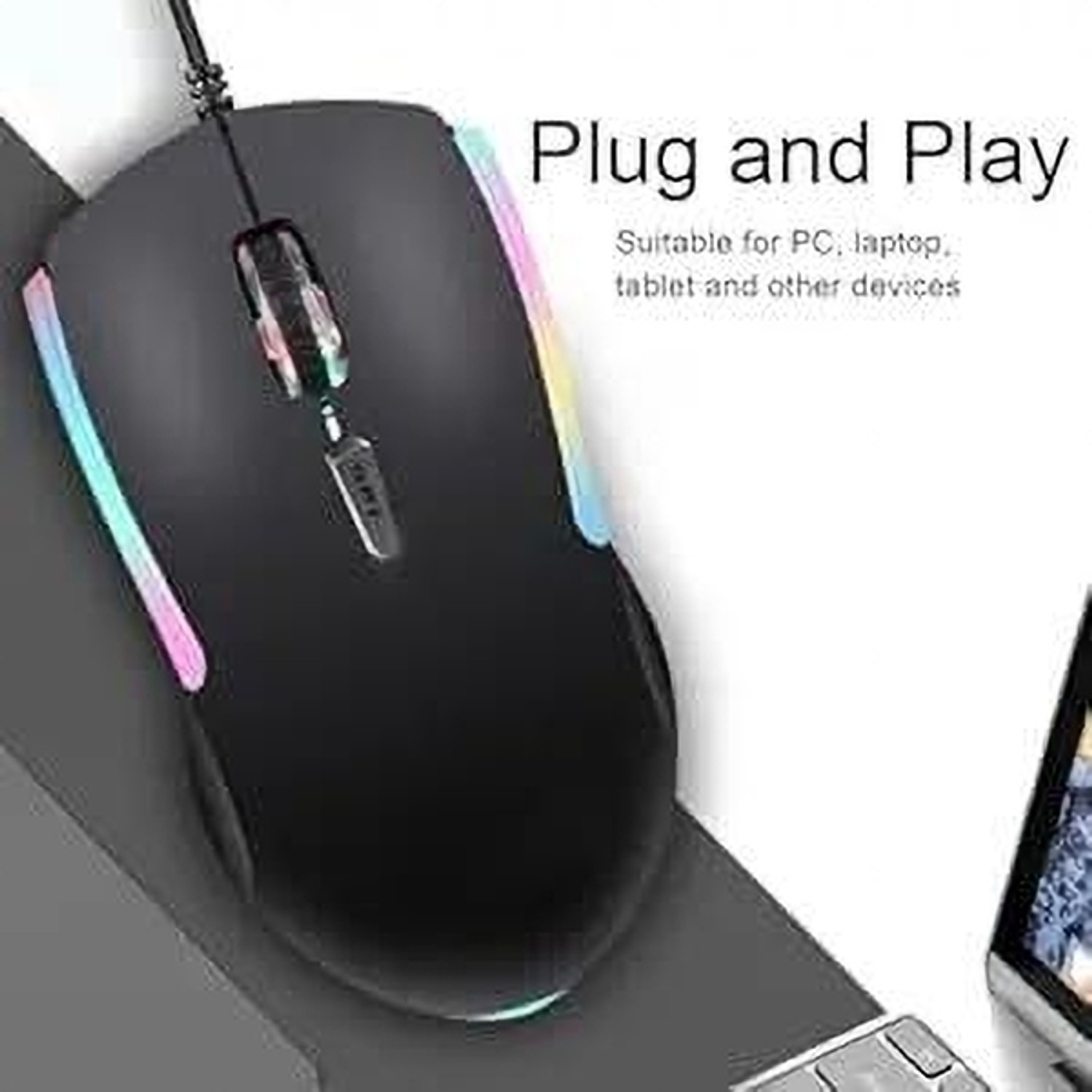 Image of ENTWINO 4 in 1 Gaming Combo, RGB Keyboard, Mouse & Headphone Set, Free Mousepad Combo Set Designed for Gaming