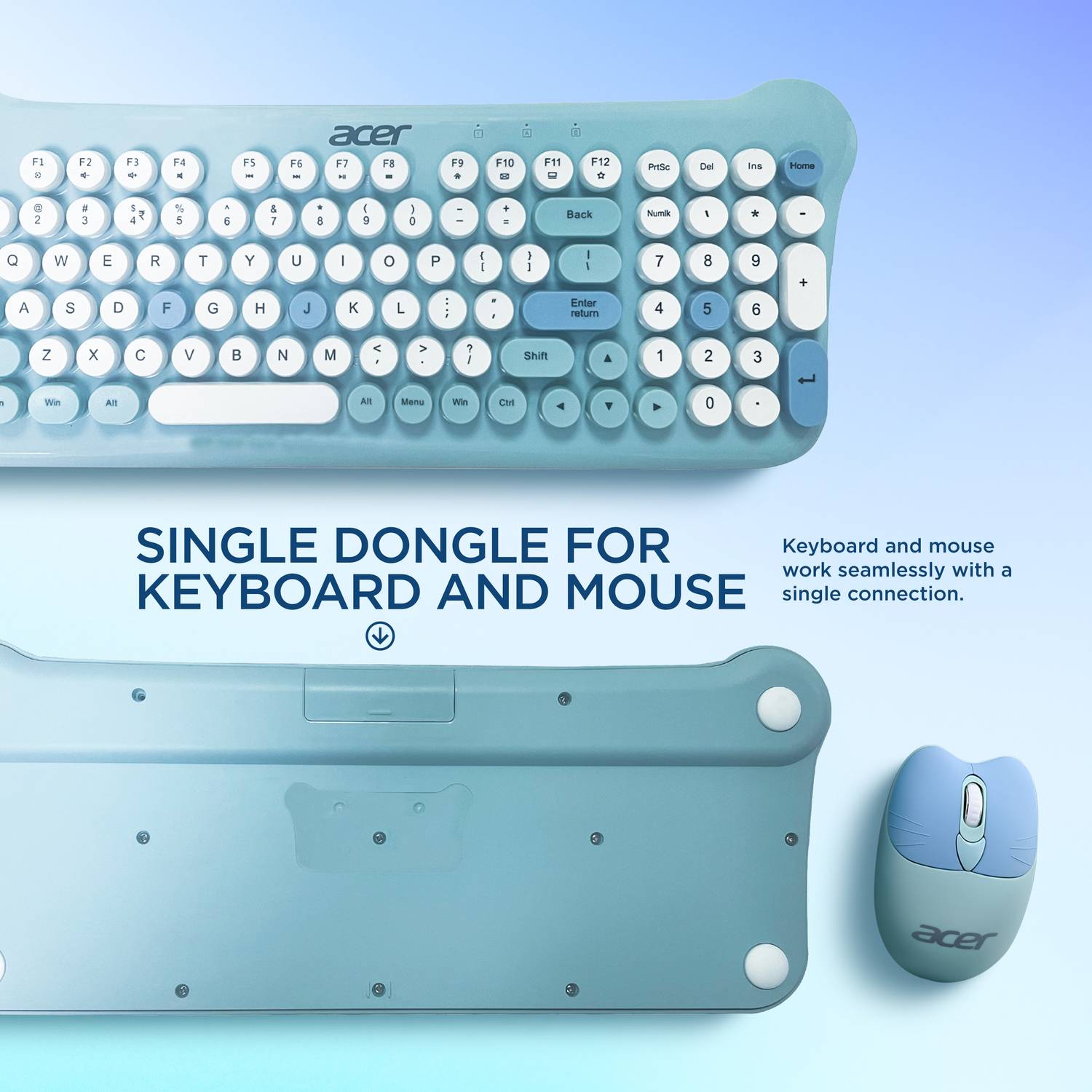 Acer cuteo Wireless Keyboard & Mouse - Image 2