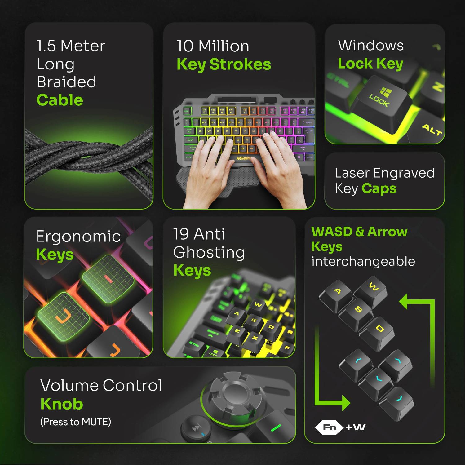 SpinBot Rage K20 Gaming Keyboard and Mouse Combo - Image 2
