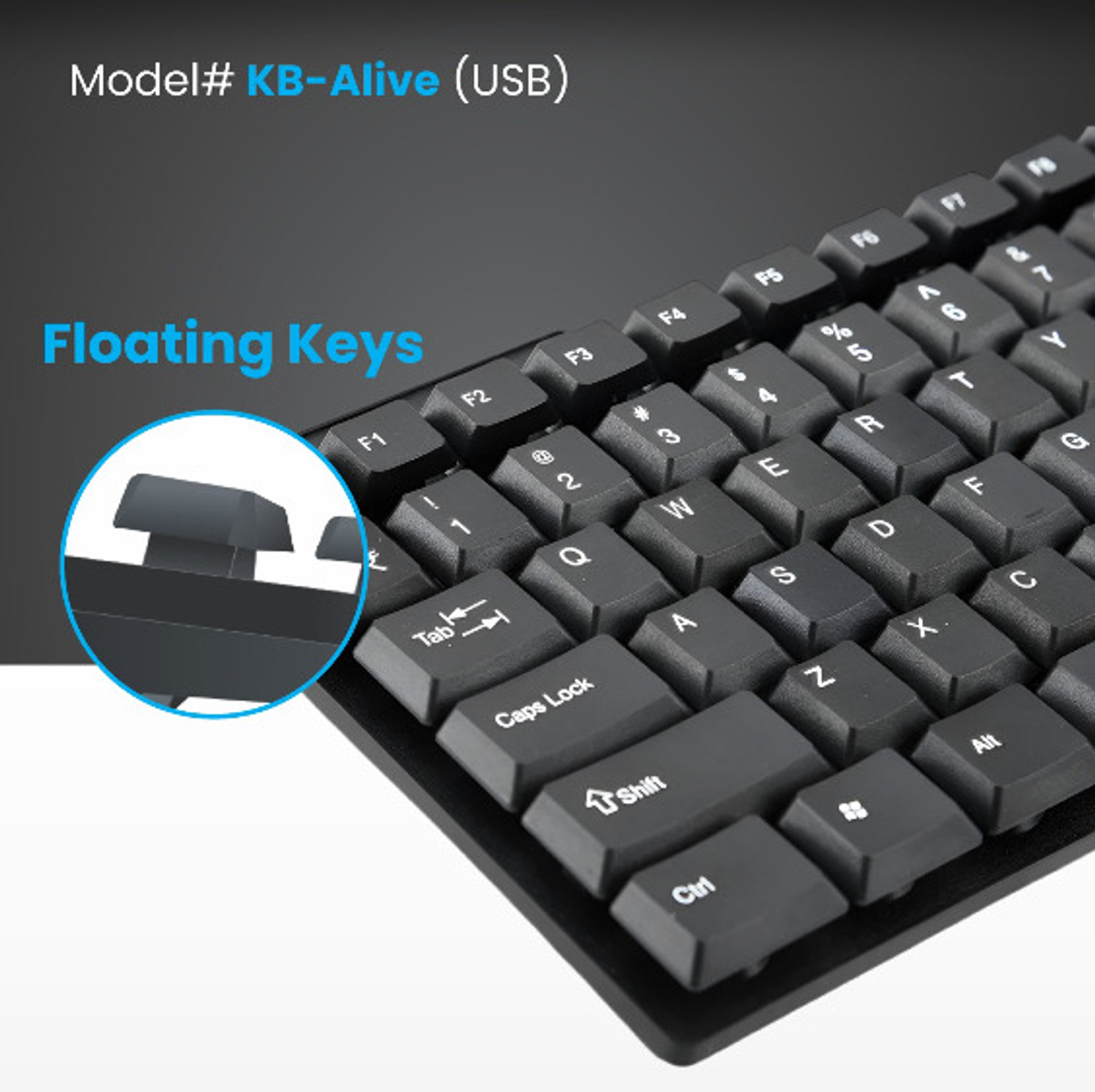 Image of PRODOT KB-Alive USB & 7-Color RGB Backlit Mouse Combo Pack for PC /Laptop Combo Set Designed for Gaming (Black)