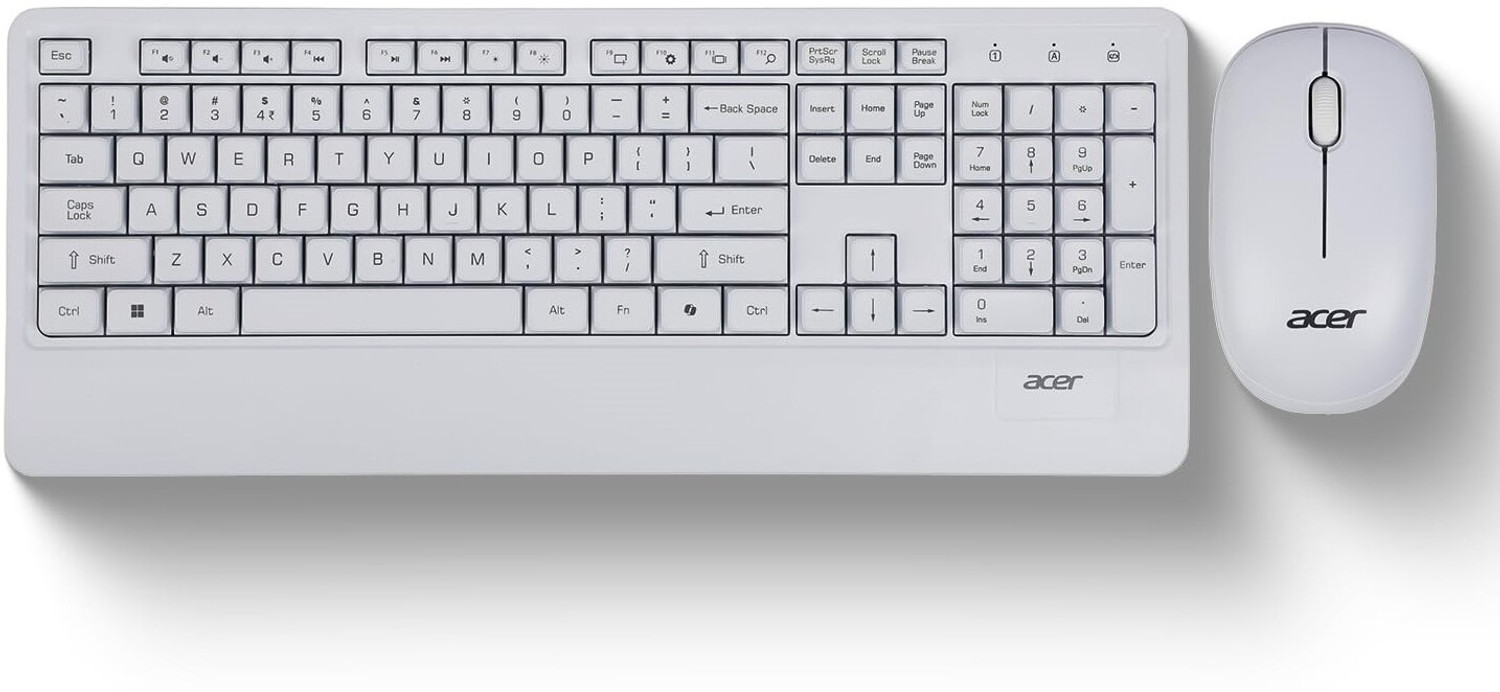 Image of Acer PalmEase, Wireless Keyboard & Mouse Combo with Palm Rest Combo Set